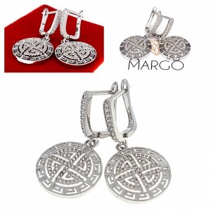 gold plated earrings with exclusive cubic zirconia
