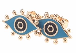 gold plated earrings with exclusive cubic zirconia