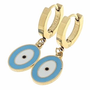 gold earrings made of stainless steel