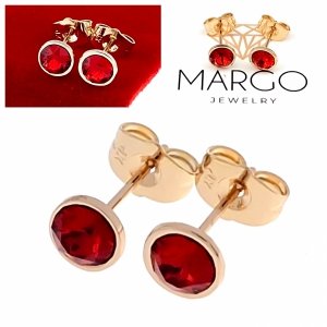 exclusive swarovski gold-plated earrings