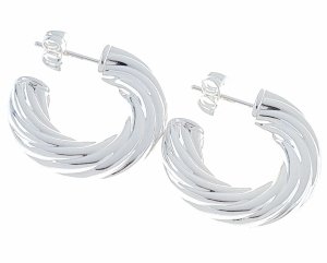 gold plated earrings with exclusive cubic zirconia