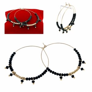 gold earrings made of stainless steel