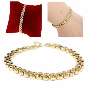 gold bracelet for a gold-plated leg