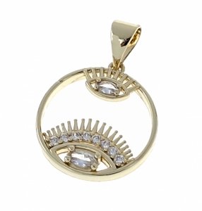 gold pendant 18k shiny xuping