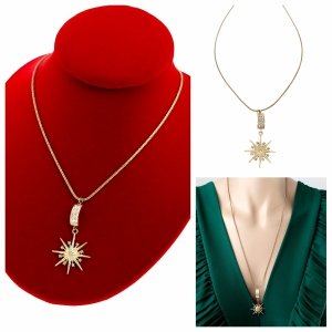 GOLD CHAIN NECKLACE celebrity STAINLESS STEEL 