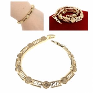 gold bracelet for a gold-plated leg