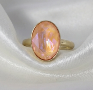 ring 18,30mm gold stainless steel