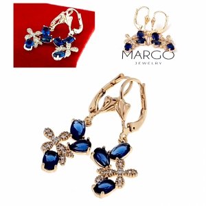 exclusive swarovski gold-plated earrings