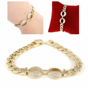 gold bracelet for a gold-plated leg