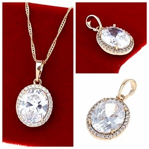 gold pendant 18k shiny xuping