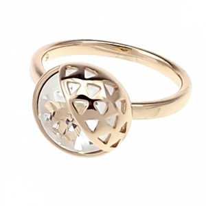 ring 18,30mm gold stainless steel