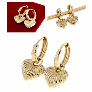 gold plated earrings with exclusive cubic zirconia