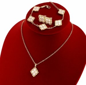 18k gold plated set pendant earrings xuping