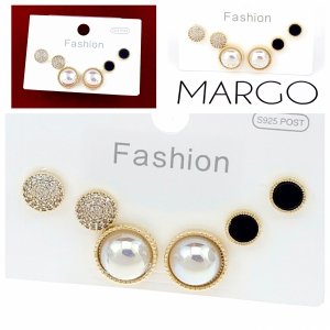 gold plated earrings with exclusive cubic zirconia