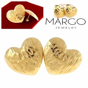 gold earrings made of stainless steel