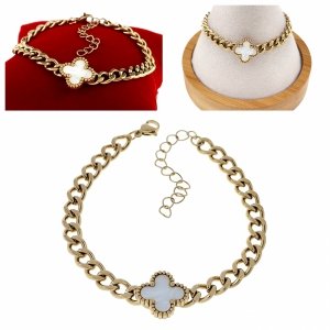 BRACELET GOLD CELEBRITY STAINLESS STEEL