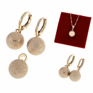 18k gold plated set pendant earrings xuping