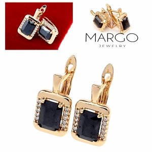 exclusive swarovski gold-plated earrings