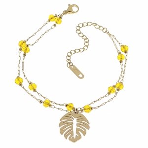 BRACELET GOLD CELEBRITY STAINLESS STEEL