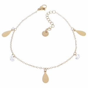 BRACELET GOLD CELEBRITY STAINLESS STEEL