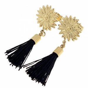 gold earrings made of stainless steel
