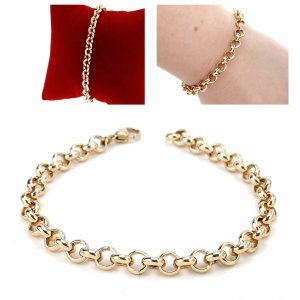 gold bracelet for a gold-plated leg