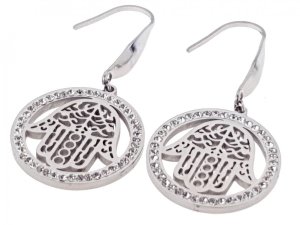 gold earrings made of stainless steel