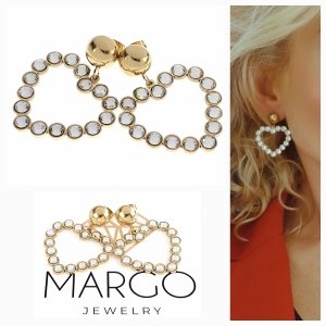 gold earrings made of stainless steel