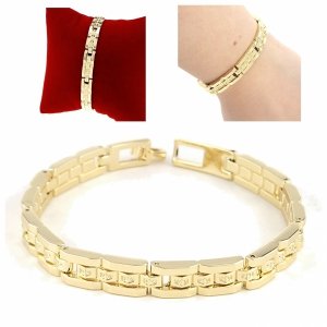 gold bracelet for a gold-plated leg