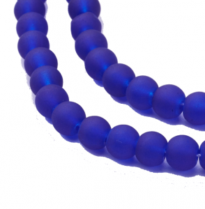 Glass beads faceted strands
