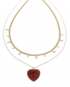 GOLD CHAIN NECKLACE celebrity STAINLESS STEEL