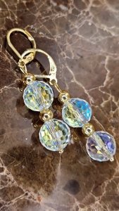 gold earrings made of stainless steel