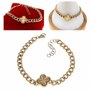 BRACELET GOLD CELEBRITY STAINLESS STEEL