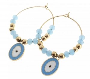 gold earrings made of stainless steel