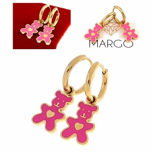 gold earrings made of stainless steel