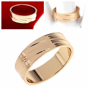 gold ring 18,60mm. gold-plated engagement xuping