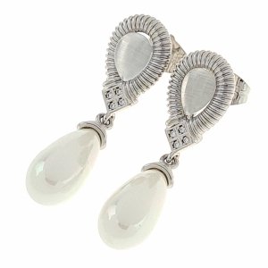 gold plated earrings with exclusive cubic zirconia