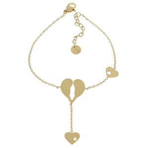 BRACELET GOLD CELEBRITY STAINLESS STEEL
