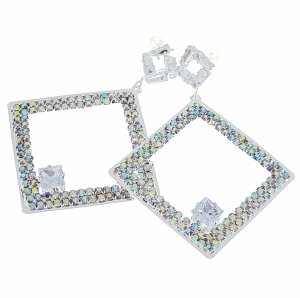EARRINGS GOLD LONG ZIRCONIA WEDDING WEDDING