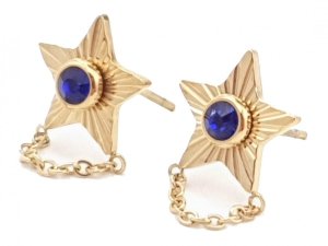 gold earrings made of stainless steel