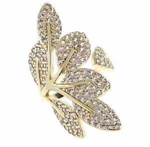 gold ring 17,00mm. gold-plated engagement xuping