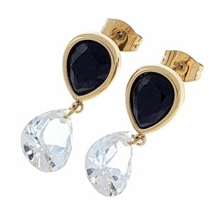 gold earrings made of stainless steel