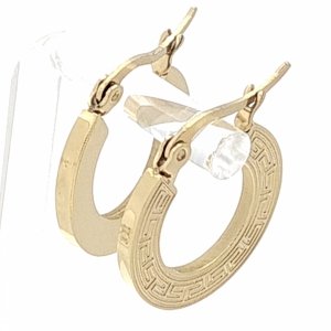 gold earrings made of stainless steel