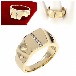 gold ring 18,60mm. gold-plated engagement xuping 