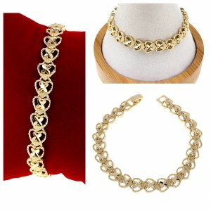 gold bracelet for a gold-plated leg