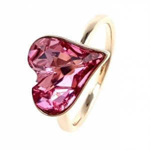 gold ring 18,00mm. gold-plated engagement xuping