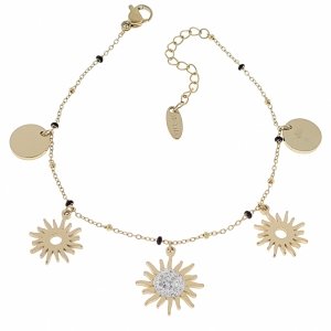 BRACELET GOLD CELEBRITY STAINLESS STEEL