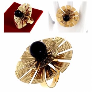 ring 18,30mm gold stainless steel