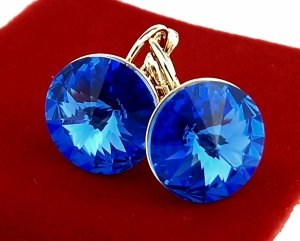 gold plated earrings with exclusive cubic zirconia