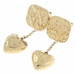 gold earrings made of stainless steel